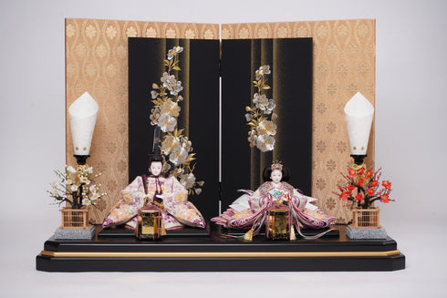 二曲屏風親王飾