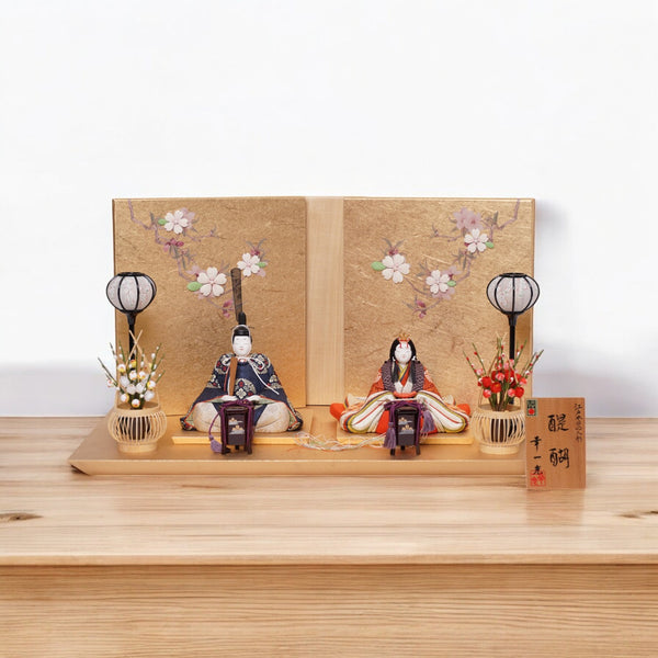 幸一光作 木目込親王飾り