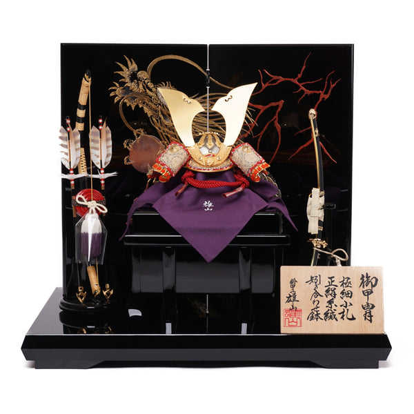 黒塗二曲屏風平飾り