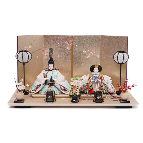 四曲屏風親王飾り