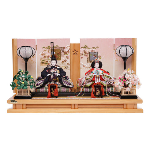 ひのき屏風親王飾り