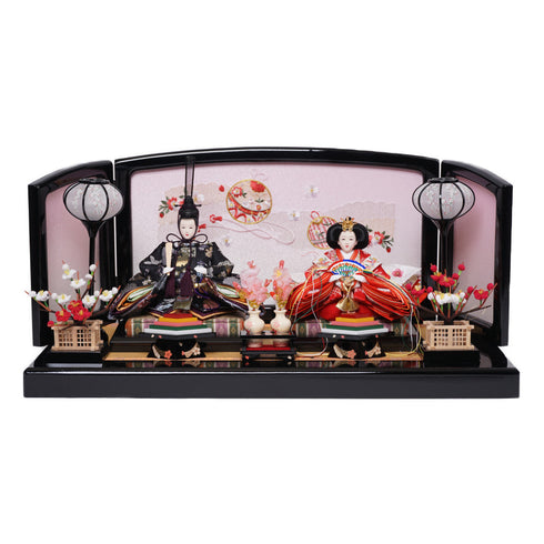 刺繍屏風親王飾り