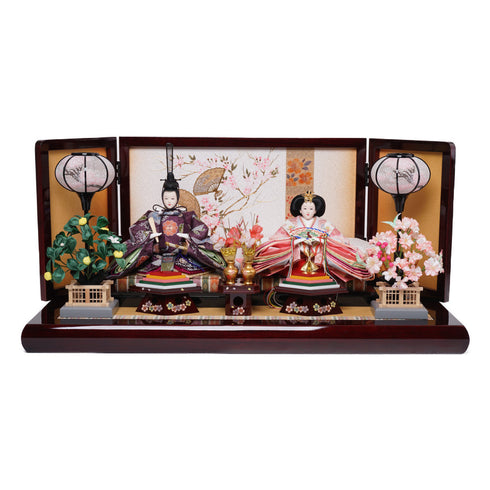 金彩ワイン塗親王飾り