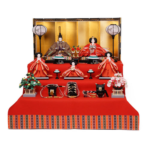 箔押八曲3段飾り