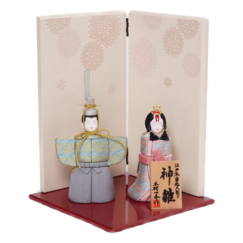 木目込み立雛飾り