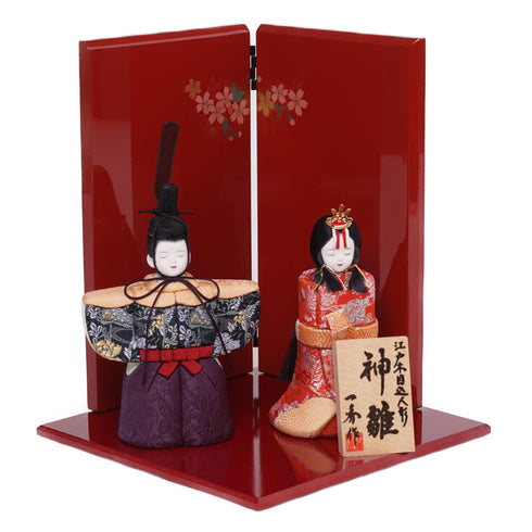 木目込み立雛飾り