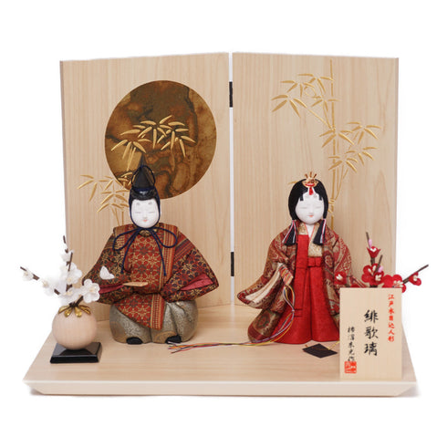 木目込み立雛飾り
