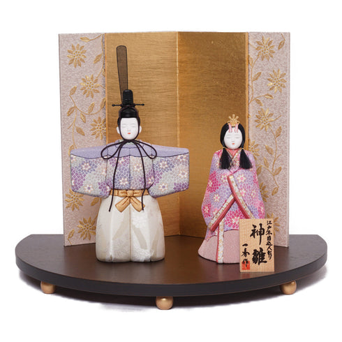 木目込み立雛飾り